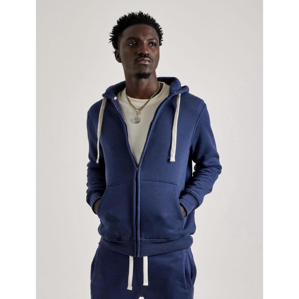 Dh Essentials Mens Basic Full-Zip Fleece Hoodie S… - image 6